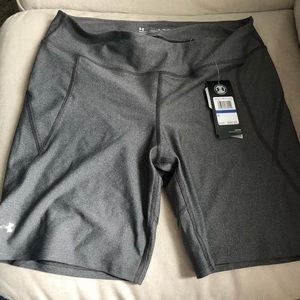 Under Armour gray heat gear compression shorts